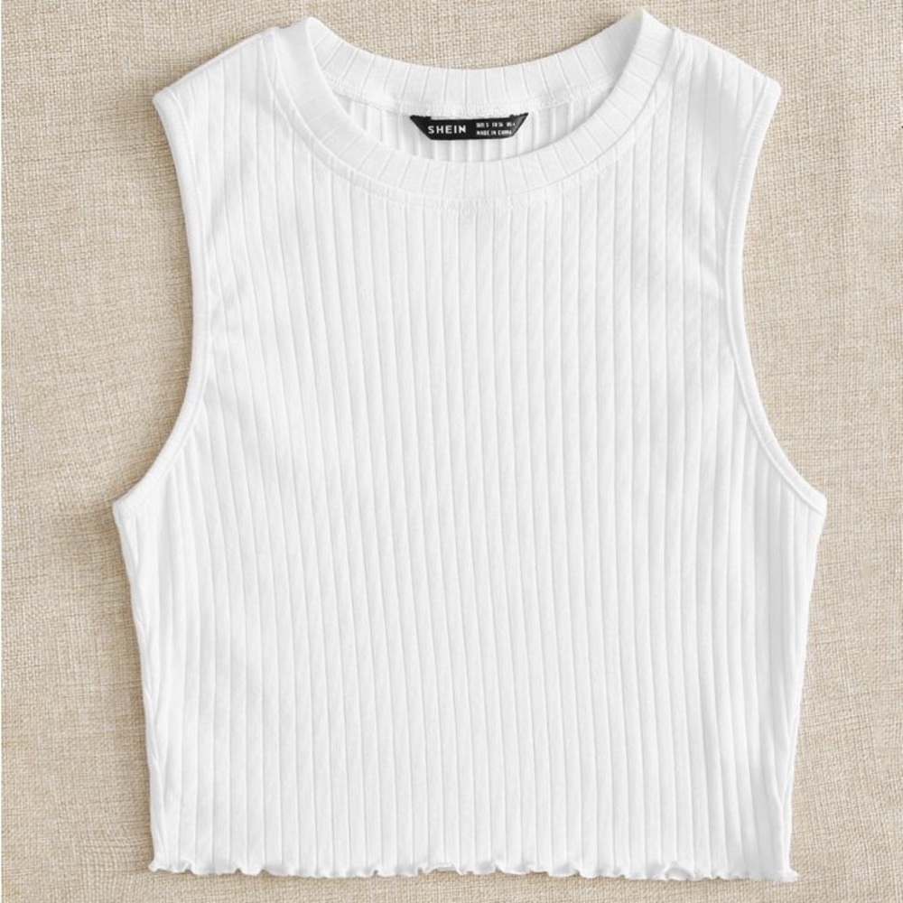 Basic white tank top